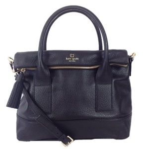 Kate Spade Southport Avenue Carmen Convertible Leather Satchel, Black